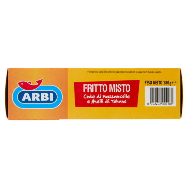 Arbi Fritto Misto Code di Mazzancolle e Anelli di Totano 280 g