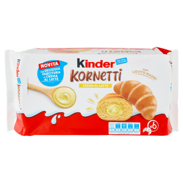 kinder Kornetti Crema al Latte 6 x 45 g