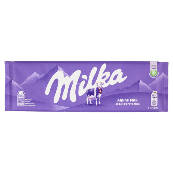 Milka Mmmax, maxi tavoletta di cioccolato al latte 100% alpino - 250g