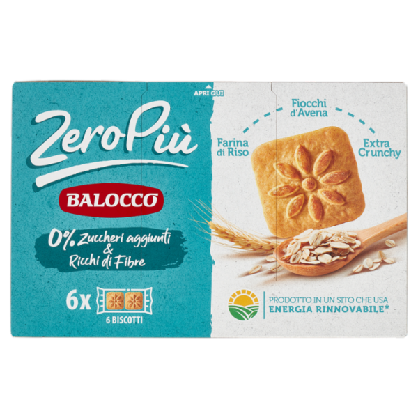 Balocco ZeroPiù Fiocchi d'Avena & Riso 6 x 38,3 g