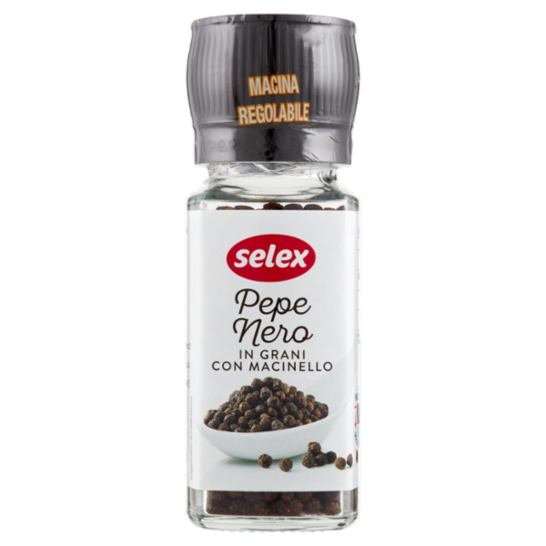 Selex Pepe Nero in Grani con Macinello 48 g