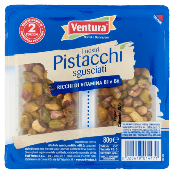 Ventura i nostri Pistacchi sgusciati 80 g