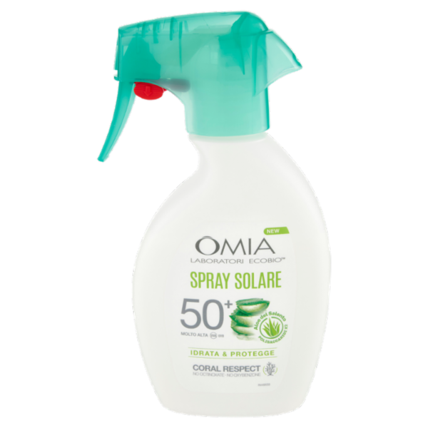 Omia Laboratori Ecobio Spray Solare 50⁺ Molto Alta Aloe del Salento 200 ml
