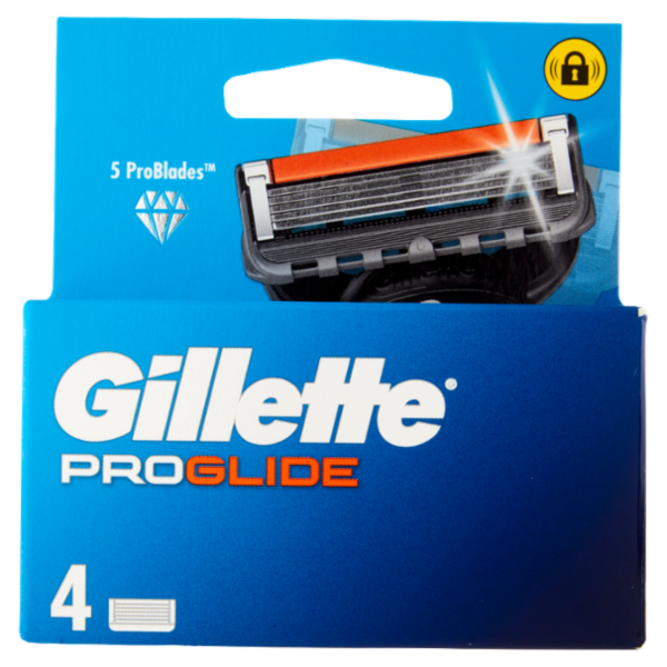 Gillette Proglide Lamette di ricambio per Rasoio da Uomo, 4 Ricariche