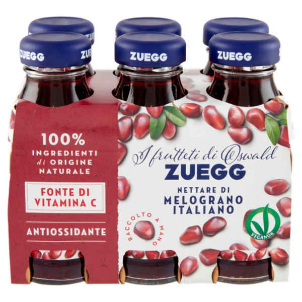 Zuegg I frutteti di Oswald Zuegg Nettare di Melograno Italiano 6 x 125 ml