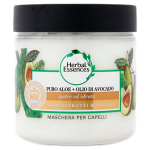 Herbal Essences Maschera Capelli Nutre Ed Idrata Con Puro Aloe + Olio Di Avocado 250 Ml