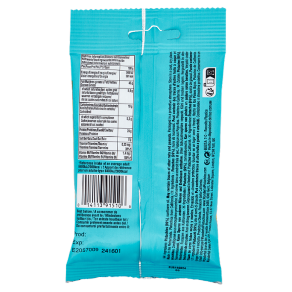 Wonderful Pistacchi Sgusciati Tostati Non Salati 60 g