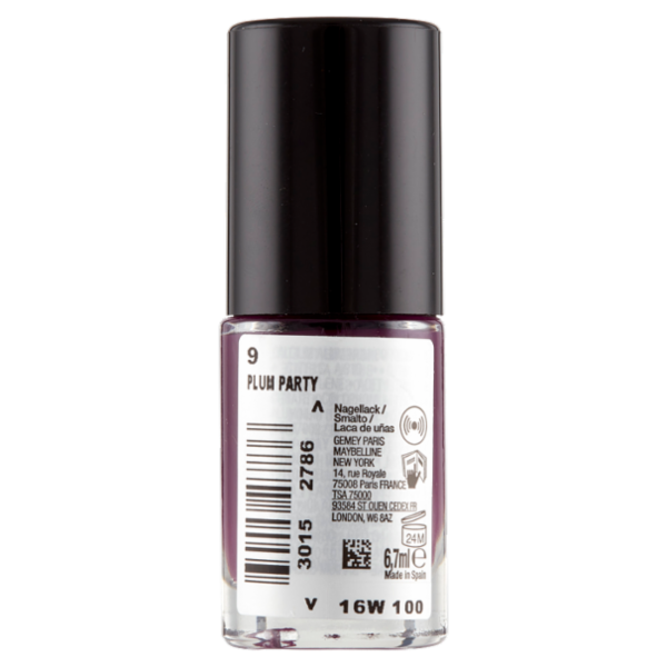 Maybelline New York Fast Gel Smalto Effetto Gel Asciugatura Veloce, 9 Plum Party, 7ml