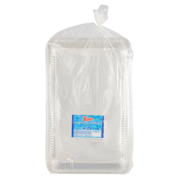 Vanto Contenitore in Alluminio 53x32x4 cm 10 pezzi