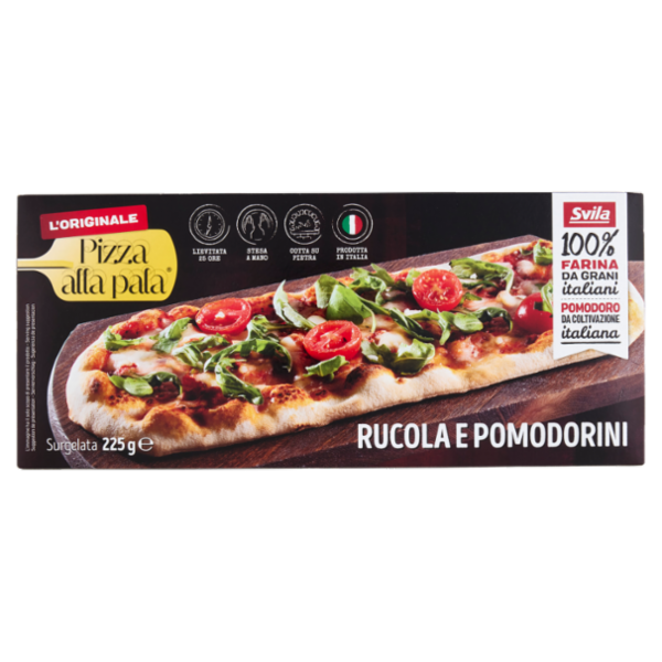 Pizza alla pala Rucola e Pomodorini Surgelata 225 g