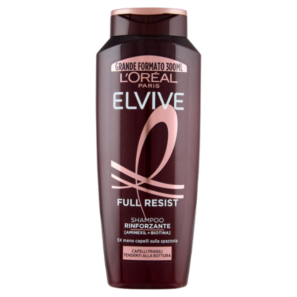 Elvive Full Resist Shampoo Rinforzante, per Capelli Fragili Tendenti alla Rottura, 300 ml