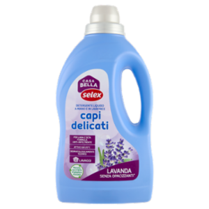 Selex Casa Bella Detersivo a Mano e In Lavatrice Liquido Capi Delicati Lavanda 30 Lavaggi 1,5 L