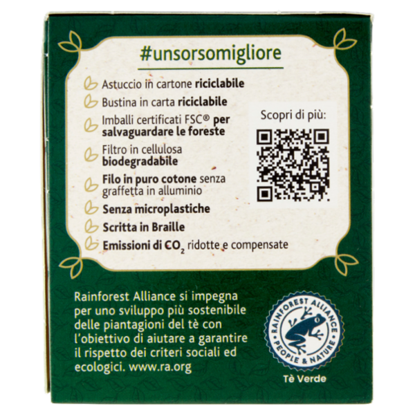 Sir Winston Tea Zenzero e Arancia Tè Verde 20 x 1,75 g