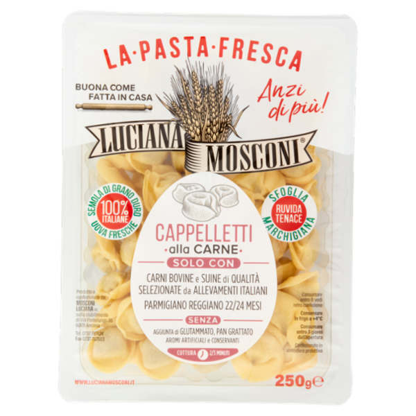 Luciana Mosconi La Pasta Fresca Cappelletti alla Carne 250 g