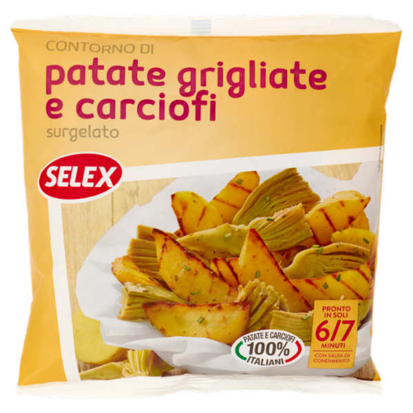 Selex Contorno di Patate Grigliate e Carciofi Surgelato 450 g