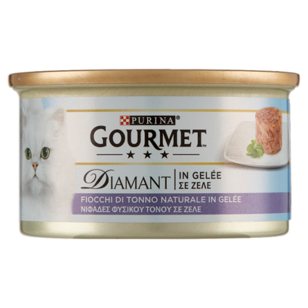 PURINA GOURMET Diamant in Gelée Fiocchi di Tonno Naturale in Gelée 85 g