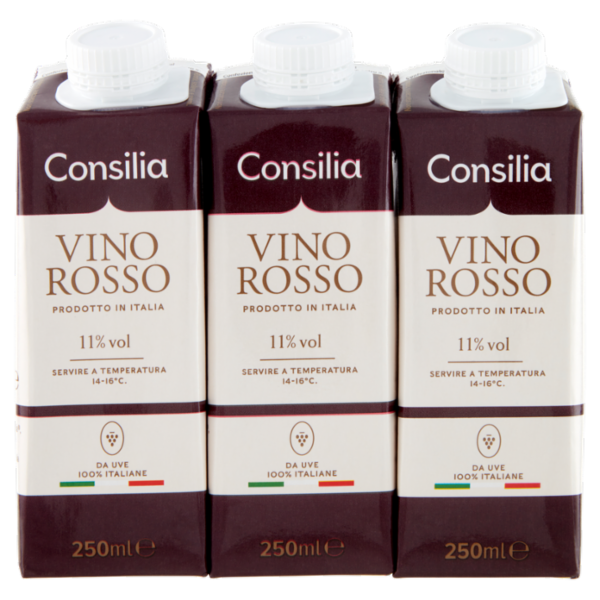 Consilia Vino Rosso Italiano 3x250 ml