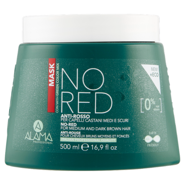 Alama Professional No Red Mask Anti-Rosso per Capelli Castani Medi e Scuri 500 ml
