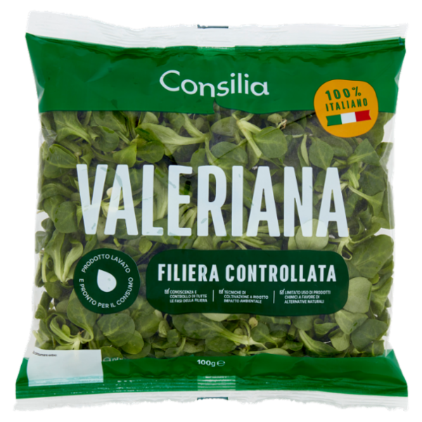 Consilia Valerianella Lavata e Pronta per il Consumo 100 g