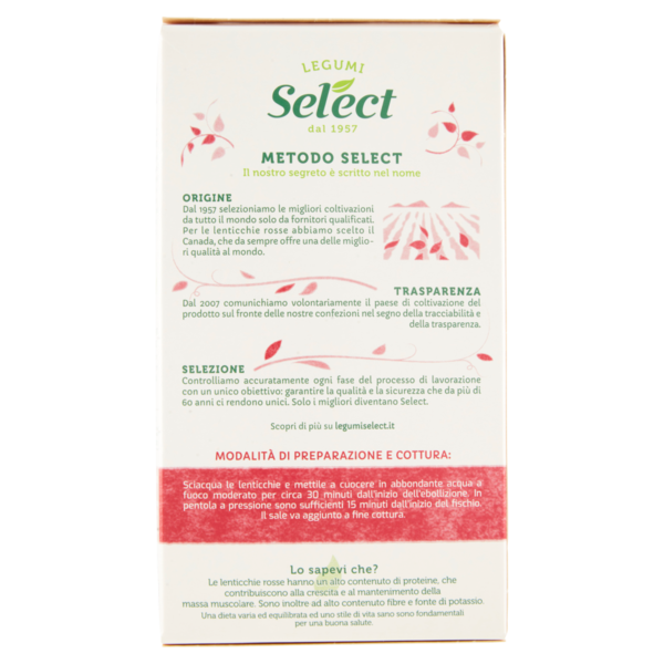 Select Selezioni dal Mondo Lenticchie Rosse 400 g