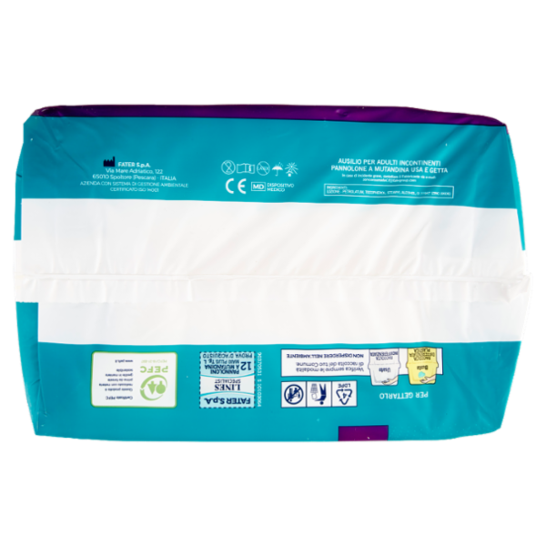 Lines Specialist Alta Protezione Pannoloni a Mutandina Unisex Tg. L Maxi Plus 12 pz