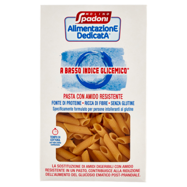 Molino Spadoni AlimentazionE DedicatA a Basso Indice Glicemico* Pasta Amido Resistente Penne 400 g