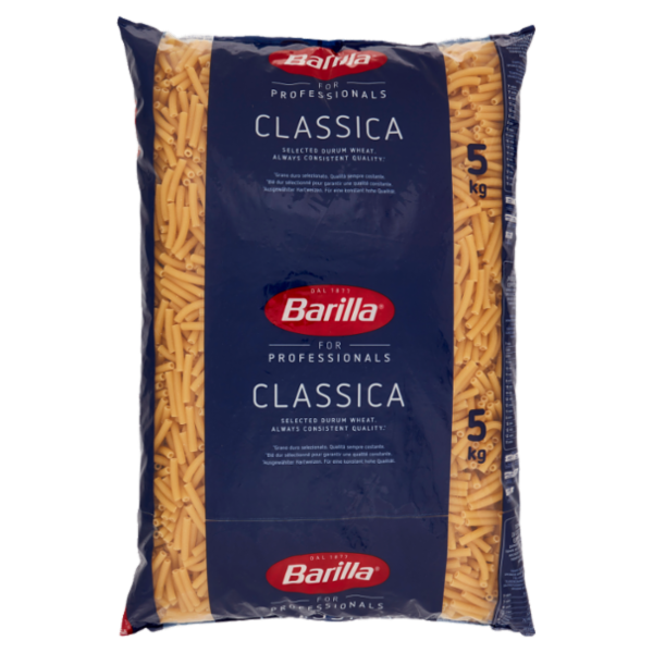 Barilla for Professionals Sedanini n°54 Pasta classica Corta Catering Food Service 5 kg
