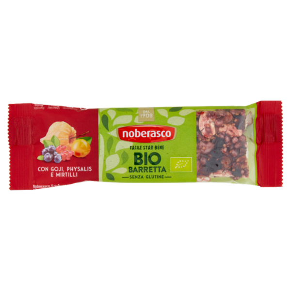 noberasco Bio Barretta con Goji, Physalis e Mirtilli 30 g