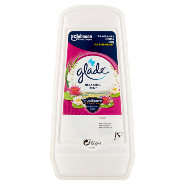 Glade Assorbiodori, Profumatore per la Casa e Armadi, Fragranza Relaxing Zen 150g