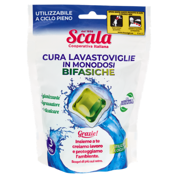 Scala Cura Lavastoviglie in Monodosi Bifasiche 3 x 25 g