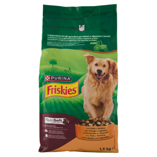 PURINA FRISKIES NutriSoft Pollo e Verdure 1,5kg