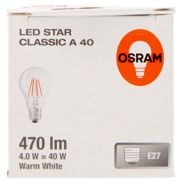 Osram Led Star Classic A 40 Warm White 4.0 W E27