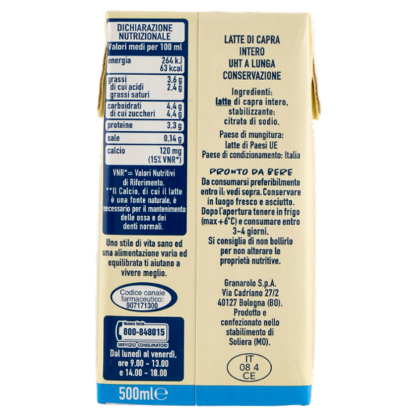 Amalattea Latte di Capra Intero 500 ml