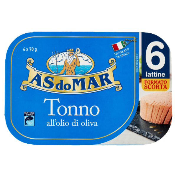 Asdomar Tonno all'olio di oliva 6 x 70 g