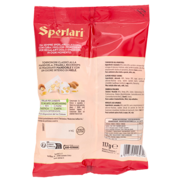 Sperlari Torroncini Classici Friabili alla Mandorla 117 g
