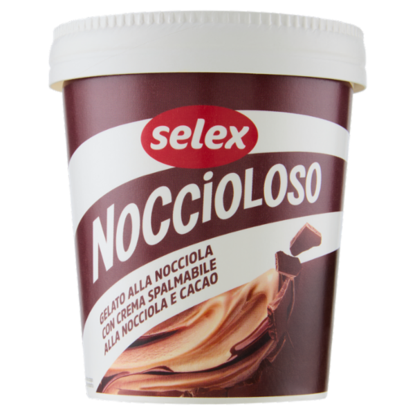 Selex Gelato alla Nocciola con Crema Spalmabile alla Nocciola e Cacao 230 g