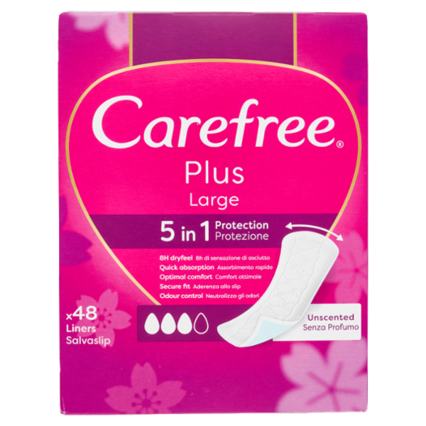 Carefree Plus Large Salvaslip 48 pz