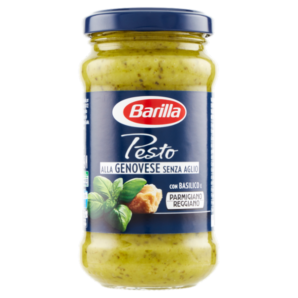 Barilla Pesto alla Genovese senza Aglio Condimento e Sugo per Pasta 190 g