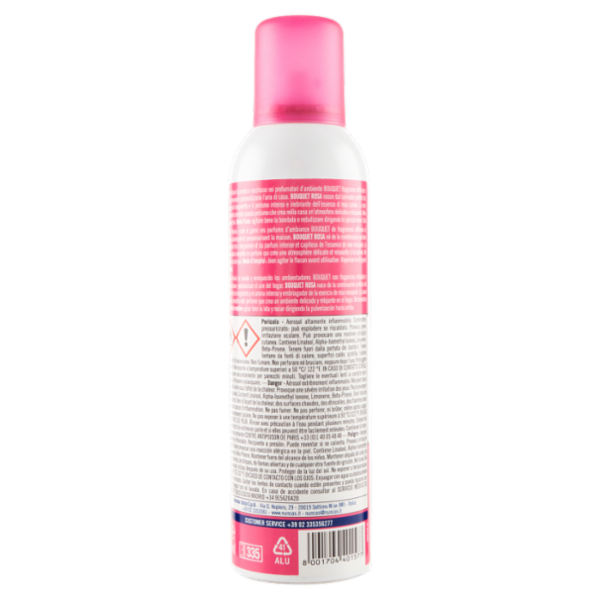 nuncas Profumi Bouquet Rosa Gardenia e Fiori di Arancio Profumatore per Ambienti 250 ml