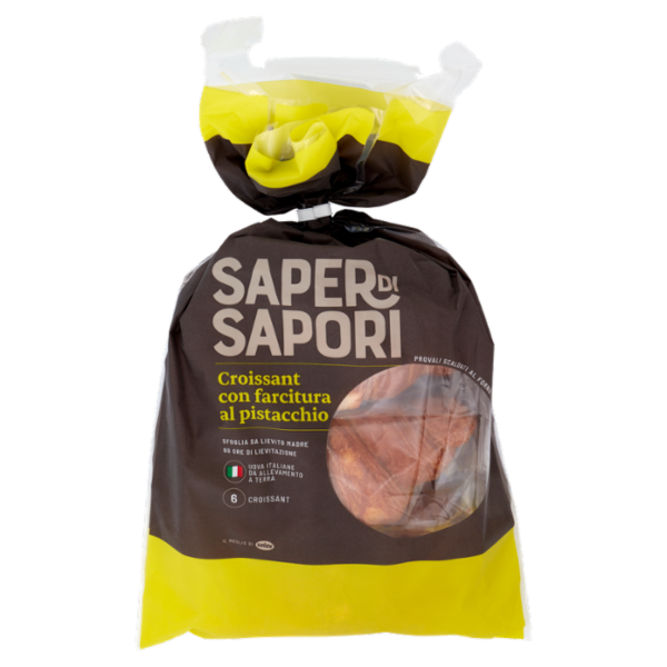 Selex Saper di Sapori Croissant con Farcitura al Pistacchio 6x55g