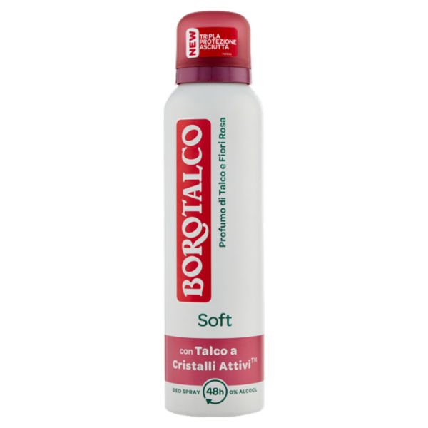 Borotalco Profumo di Talco e Fiori Rosa Soft Deo Spray 150 ml