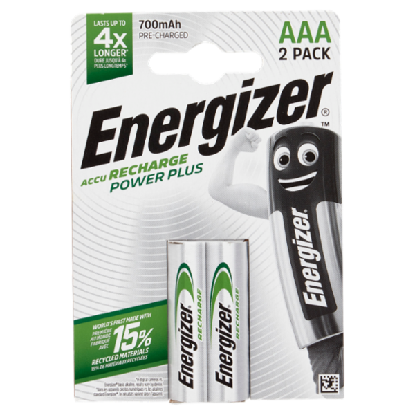 Energizer Accu Recharge Power Plus AAA 2 pz