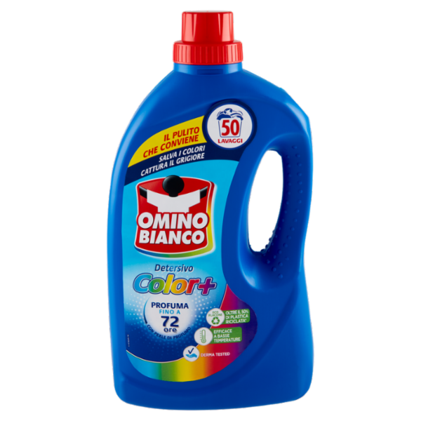 Omino Bianco Detersivo Lavatrice Liquido Color+ 50 Lavaggi 2000 ml