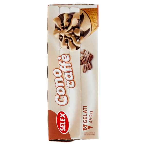 Selex 6 Coni di Gelato Caffè 450 g