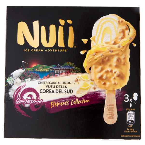 NUII Cheesecake al Limone & Yuzu della Corea del Sud 3x70g