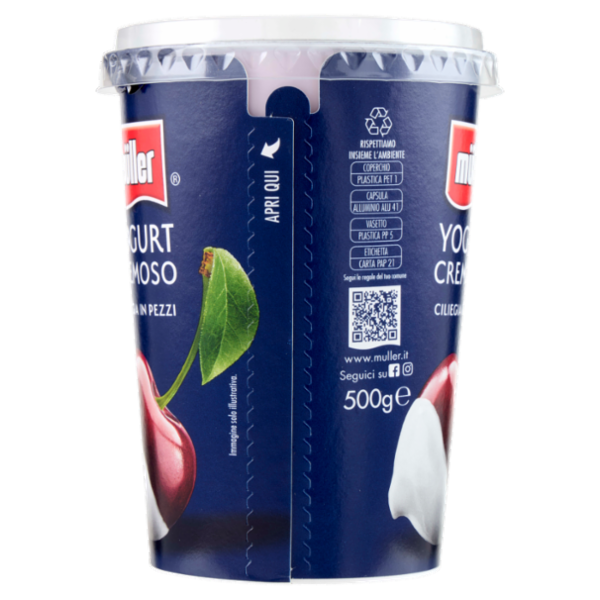 müller Yogurt Cremoso Ciliegia in Pezzi 500 g
