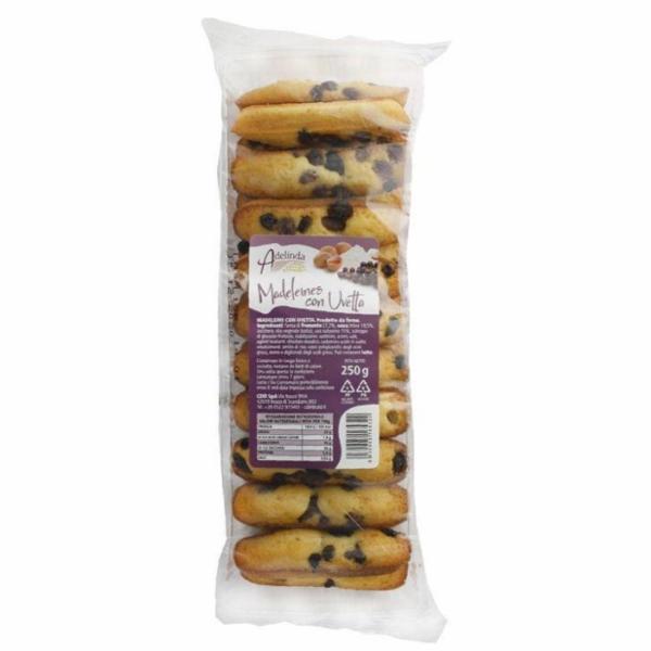 Adelinda Madeleines con Uvetta 250 g