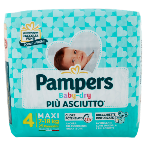 Pampers Baby-dry 4 Maxi 25 pz
