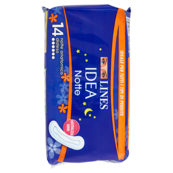 Lines Idea notte anatomico disteso 14 pz