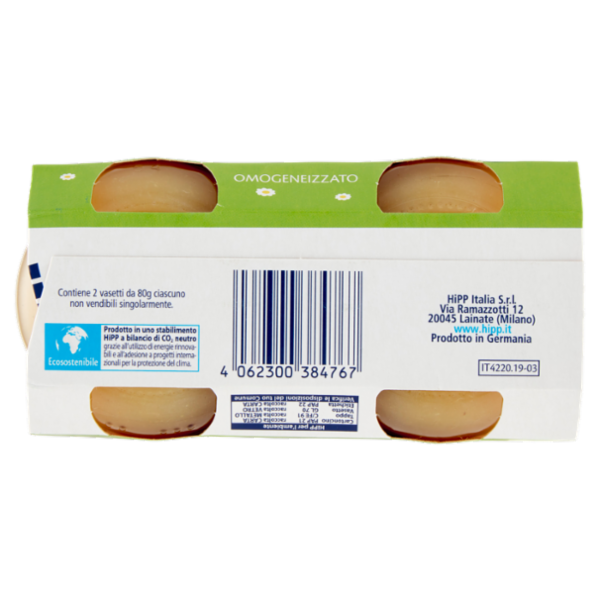 HiPP Biologico Mela Golden Omogeneizzato 2 x 80 g